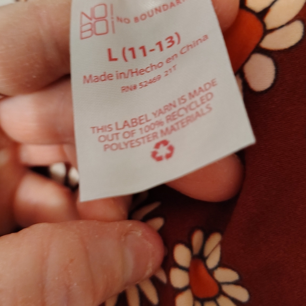 No Boundaries Red Floral Midi Dress - Picture 3 of 3